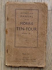 Operation manual morris for sale  Delivered anywhere in UK
