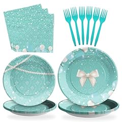 96pcs teal birthday for sale  Delivered anywhere in USA 