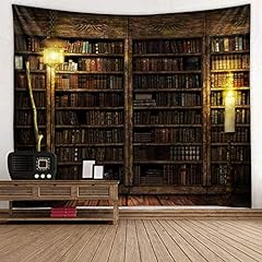 Vintage bookshelf tapestry for sale  Delivered anywhere in USA 