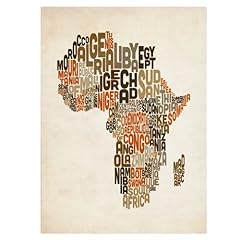 Africa text map for sale  Delivered anywhere in USA 