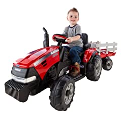 Peg Perego Case IH Magnum Tractor/Trailer, used for sale  Delivered anywhere in USA 