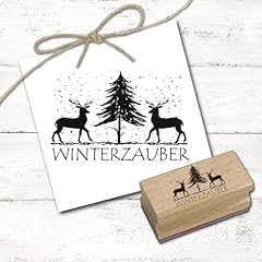 Motivstempel winterzauber hirs gebraucht kaufen  Wird an jeden Ort in Deutschland
