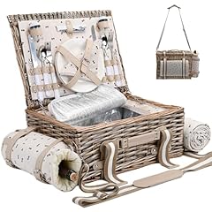 19pcs picnic basket for sale  Delivered anywhere in USA 
