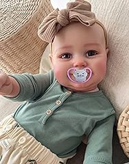 TERABITHIA 24 Inch Real Baby Size Lifelike Smile Silicone for sale  Delivered anywhere in Canada