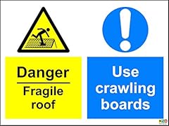 Danger fragile roof for sale  Delivered anywhere in UK