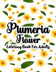 Plumeria flower coloring for sale  Delivered anywhere in USA 