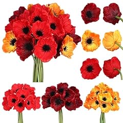 Pcs red poppy for sale  Delivered anywhere in UK