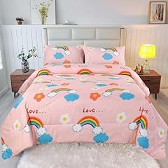 3pcs rainbow comforter for sale  Delivered anywhere in USA 