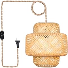 Bamboo plug pendant for sale  Delivered anywhere in USA 