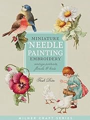 Miniature needle painting for sale  Delivered anywhere in USA 