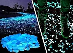 Opps 100 Pcs Glow in The Dark Garden Pebbles for Walkways for sale  Delivered anywhere in UK