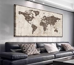 Map canvas wall for sale  Delivered anywhere in USA 