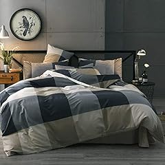 Modern plaid duvet for sale  Delivered anywhere in USA 