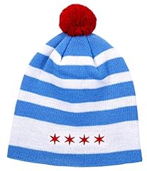 Chicago flag beanie for sale  Delivered anywhere in USA 