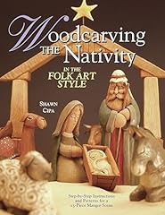 Woodcarving nativity folk for sale  Delivered anywhere in UK