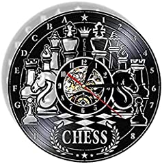 Wall Clock Vinyl Wall Clock Chessboard, Antique Modern for sale  Delivered anywhere in Canada