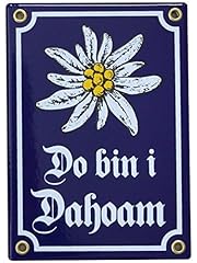 Dahoam emaille schild gebraucht kaufen  Wird an jeden Ort in Deutschland