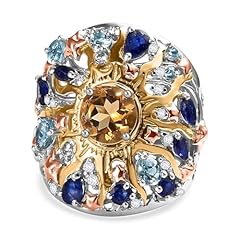 Citrine cluster ring for sale  Delivered anywhere in UK