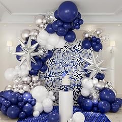 Navy blue silver for sale  Delivered anywhere in UK
