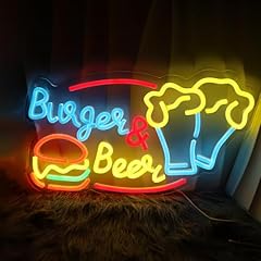 Hamburger neon sign for sale  Delivered anywhere in USA 