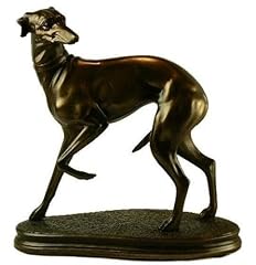 Standing whippet bronzed for sale  Delivered anywhere in UK