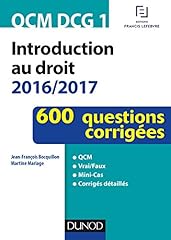 Introduction droit qcm d'occasion  Livré partout en France