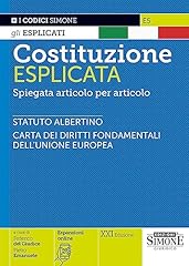 Costituzione esplicata. spiega usato  Spedito ovunque in Italia 