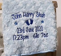 Personalised baby blanket for sale  Delivered anywhere in UK