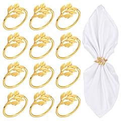 12pcs gold napkin for sale  Delivered anywhere in UK