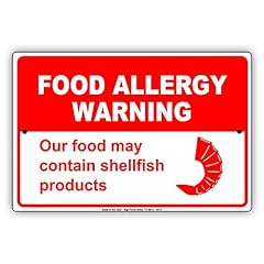 Food allergy warning for sale  Delivered anywhere in USA 