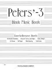 Peters blank music for sale  Delivered anywhere in USA 