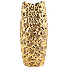 Gold ceramic vase for sale  Delivered anywhere in USA 
