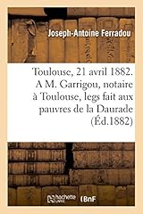 Toulouse avril 1882. d'occasion  Livré partout en France