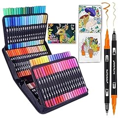 Dual brush marker for sale  Delivered anywhere in USA 