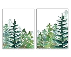 Watercolor forest pine for sale  Delivered anywhere in USA 