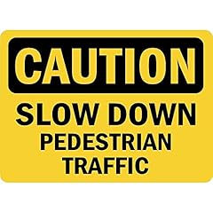 Caution slow pedestrian for sale  Delivered anywhere in UK