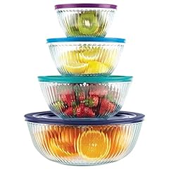Used, Pyrex 8-Piece 100 Years Glass Mixing Bowl Set (Limited for sale  Delivered anywhere in Canada