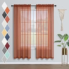 Rust sheer curtains for sale  Delivered anywhere in USA 
