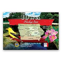 Iowa map postcard for sale  Delivered anywhere in USA 