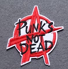 Punk dead embroidered for sale  Delivered anywhere in UK