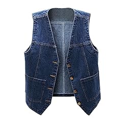 Denim waistcoat women for sale  Delivered anywhere in UK