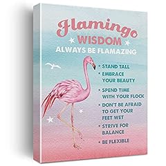Watercolor flamingo wisdom for sale  Delivered anywhere in Canada