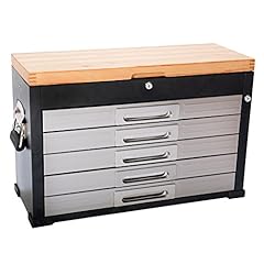 Seville HD 5 Drawer Heavy Duty Timber Top Tool Box, used for sale  Delivered anywhere in UK