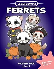 Kawaii ferrets coloring for sale  Delivered anywhere in USA 