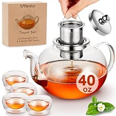 Mfacoy glass teapot for sale  Delivered anywhere in USA 