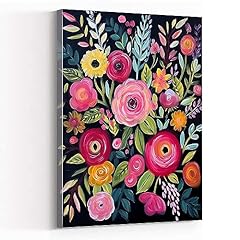 Floral canvas wall for sale  Delivered anywhere in USA 