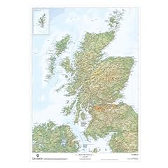 Physical map scotland for sale  Delivered anywhere in UK