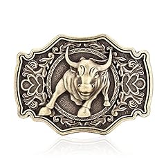 Used, Long Horn Bull Rodeo Belt Buckle American Western Cowboy Belt Buckles For Men for sale  Delivered anywhere in Canada
