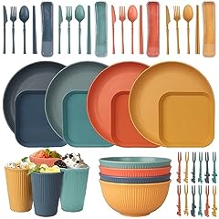 48pcs unbreakable dinnerware for sale  Delivered anywhere in UK