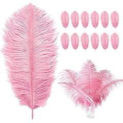 12pcs pink ostrich for sale  Delivered anywhere in UK